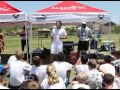 Cobi Jones sharing soccer stories and inspiration at Lassiter Camp
