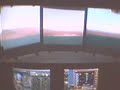 Taking off at Narita then to LAX airport. I use three fresnel lens that magnifies the view. Sorry, I could not set my video camera at the pilot seat as it is extremely wide view.