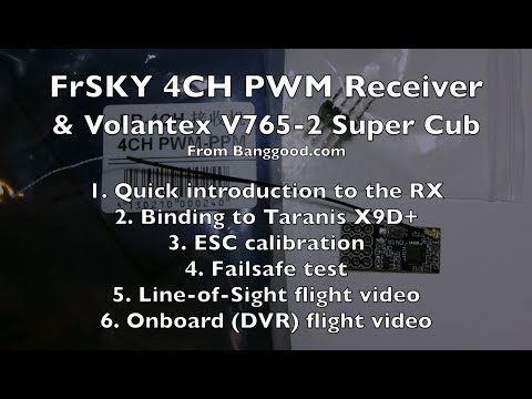 FrSKY PWM RX on Volantex V765 Super Cub