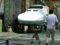 700系新幹線車体上げ作業