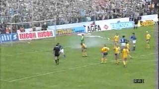 Thomas Ravelli hält Elfmeter gegen Italien (1987)