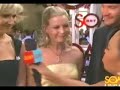 Chandra Wilson interviews Tom Pelphrey and Stephanie Gatschet on the red carpet at Soapnet's pre-Emmy show.