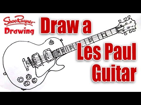 how to draw rock n roll guitar