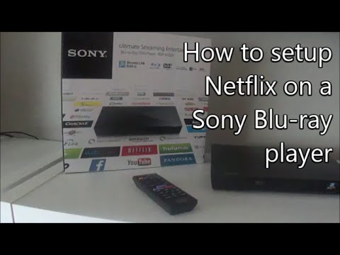 how to netflix on sony blu ray
