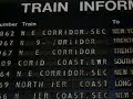 Newark-Penn's main Solari board changes displays