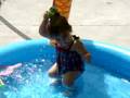Aubrey in the pool