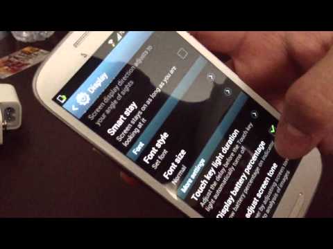how to view battery percentage on galaxy y