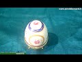 oggettistica in ceramica/porcellana - ovetto medio con piedini.mp4