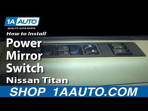 How To Install Replace Power Mirror Switch Nissan Titan