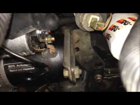 Mazda Miata Starter Motor Replacement Step By Step Instructions