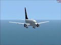 Landing in Madeira Airport with a 737-700 Landing in Madeira Airport with a 737-700