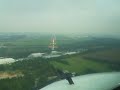 Landing at London Stansted airport - view from the cockpit