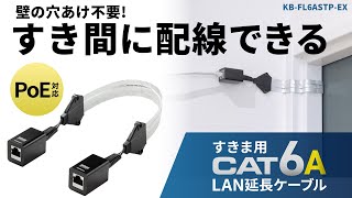 すきま用 CAT6A 延長LANケーブル(PoE対応) すきま用 CAT6A 延長LANケーブル(PoE対応)
