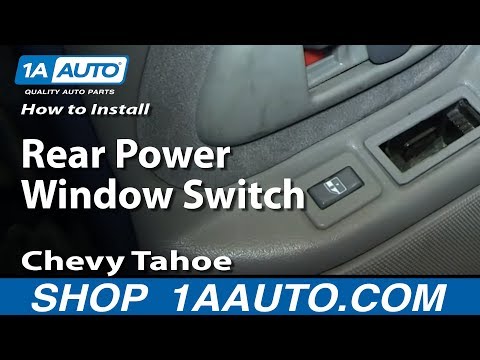 How To Install Replace Rear Power Window Switch 1995-99 Chevy Tahoe GMC Yukon