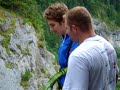 300 ft cliff jump in interlaken, switzerland