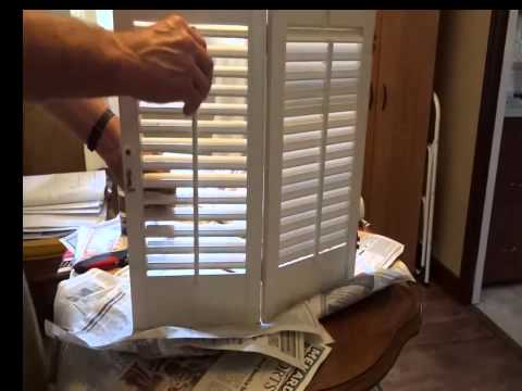 how to repair plantation shutters