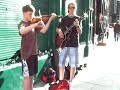 doug and stuart busking in edinburgh scotland july 2008!