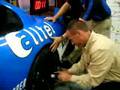 INFO's-Josh-Snow-in-AllTel's-Tire-Changing-Contest