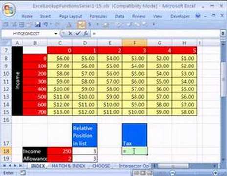 how to use the index function in excel