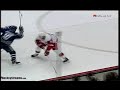 ryan johnson goes hard in to the boards