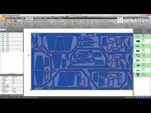 CAD/CAM nesting software, SigmaNEST