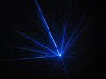 Beautiful blue laser pointer show