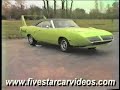 1970 Plymouth Superbird Doing Burnouts and Getting Sideways