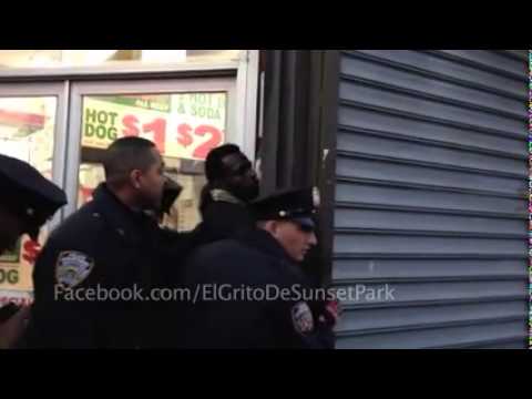 NYPD Cops Pounce and Pile on Top of Man for Tossing Cigarette on Sidewalk