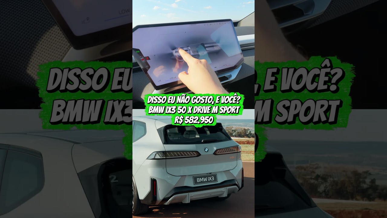 DISSO EU NÃO GOSTO, E VOCÊ? As saídas de ar digitais do novo BMW iX3! 😱💨