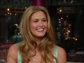 this is an excerpt from the february 11, 2009 episode of late show with david letterman. dave interviews 2009 sports illustrated swimsuit issue cover girl ba...