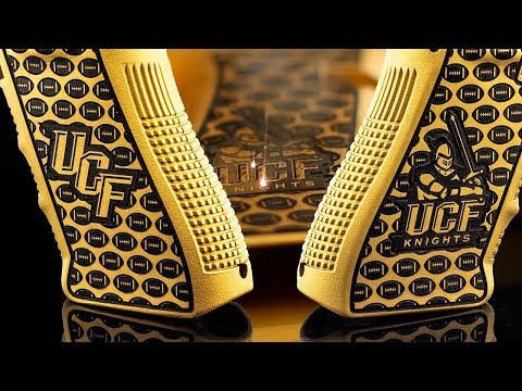 <h3>Glock Stippling With A Fiber Laser | Custom Glock 17</h3>In this laser engraving video, we demonstrate customizing a Cerakoted Glock 17 frame using our FiberStar&reg; Laser Engraving System. Our industry leading systems are able to achieve a large variety of laser engraving applications on a multitude of alloys. FiberStar&reg; Laser Engraving Systems are a great tool for engraving firearms, knifes, tumblers, jewelry as well as other items.<br /><br />Our proprietary StarFX&trade; software provides a level of complex layer engraving and surface texturing never before available in today&rsquo;s marketplace.&nbsp; Convert any sketch, drawing, or graphic image into a custom engraved work-of-art on multiple alloys including: Aluminum, Stainless Steel, Titanium, Copper, Iron, Brass, Exotic Metals, Composites, and precious alloys.&nbsp; Each image can be engraved before or after custom coating (including hard coat anodize, custom color or Cerakote processes) to optimize the color fill, natural shadowing and polishing effects of the final result.