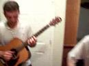 James Kerridge and Jon Hecox jamming with tequila