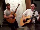James Kerridge and Jon Hecox jamming with tequila