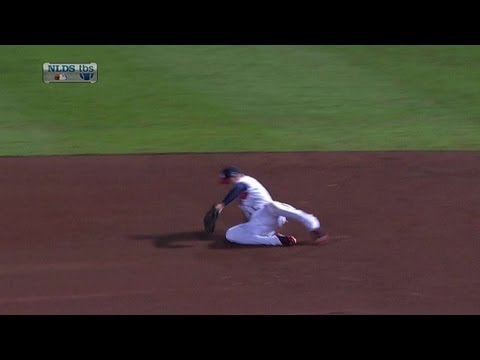 Video: Freeman slides to rob Ethier of a hit