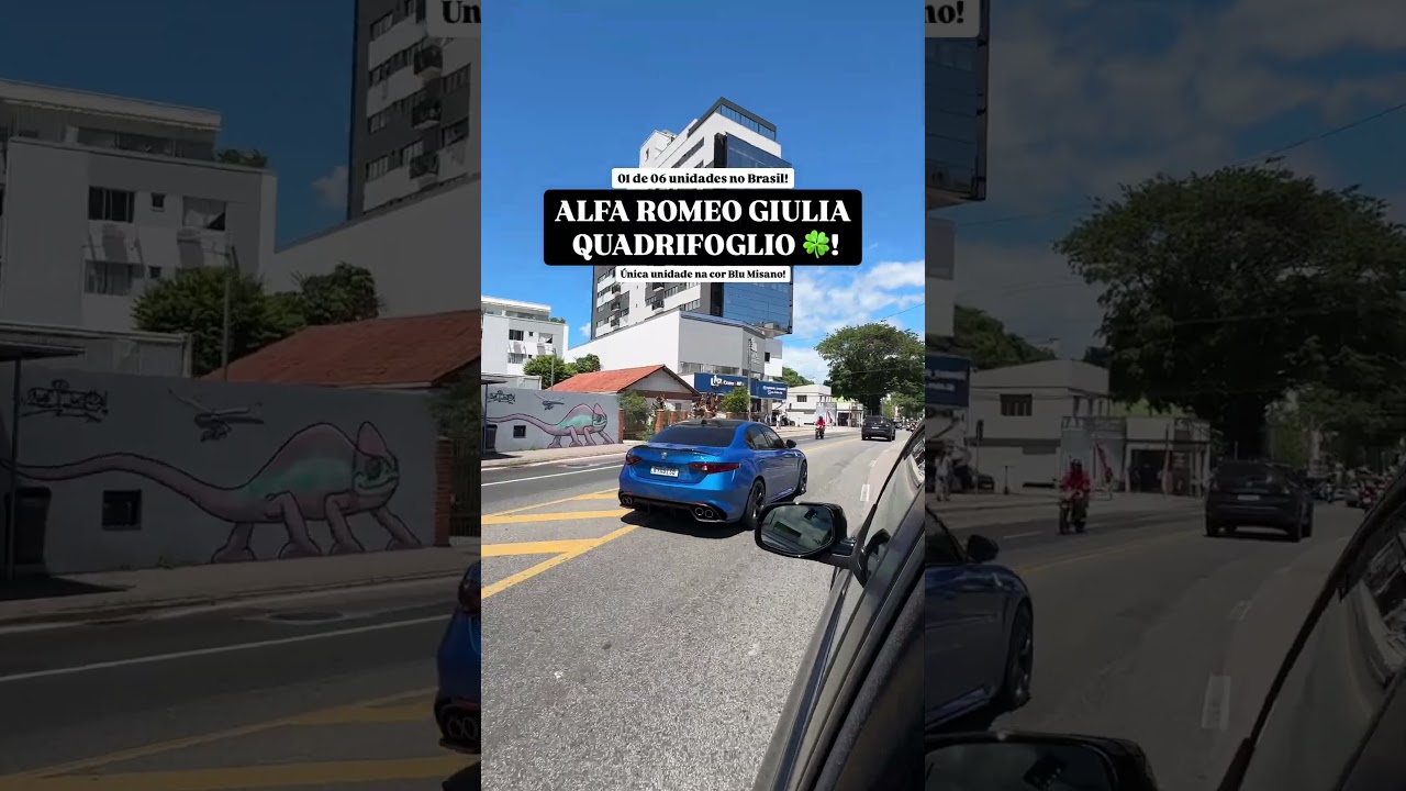 O ÚNICO GIULIA QUADRIFOGLIO na cor Blu Misano do BR!