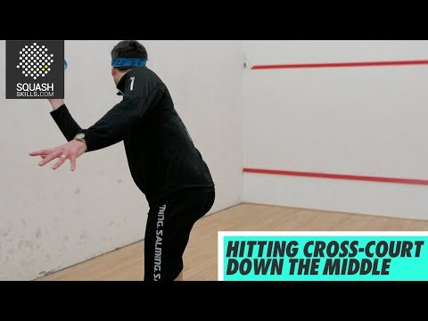 Squash tips: Hitting Cross-Court down the middle with Jethro Binns