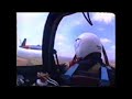 in-cockpit view of the irish air corps silver swallows award-winning aerobatic display at the royal international ait tattoo at raf fairford , 1997, as viewed from the cockpit of formation no. 2, callsign fox-2