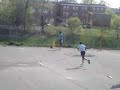 Dashig Arpit hiting Bhavuk out of the ground... Dashig Arpit hiting Bhavuk out of the ground...