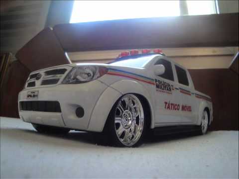 Miniatura Toyota Hilux PMMG (Policia Militar) - Pedidos por encomenda