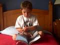 Carson reads his first whole book!