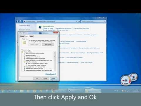 how to locate hidden folders