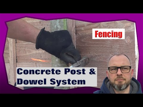 how to fasten fence posts to concrete