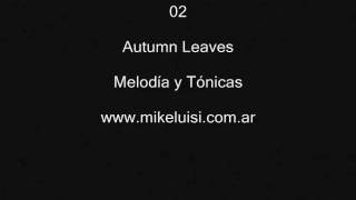 Autumn Leaves - melodía y tónicas