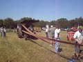Steam Engine running a clover huller.