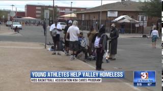 KBA-Kids Basketball Association KBA Cares Helping the Homeless Interview with 3tv News Phoenix,Az