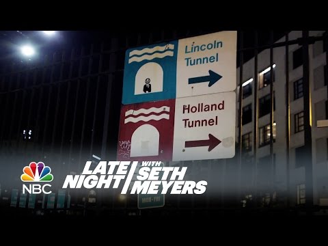 Seth Meyers Recreates David Letterman's Late Night Opening Package - Late Night with Seth Meyers