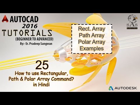 Rectangular, Path & Polar Array Command