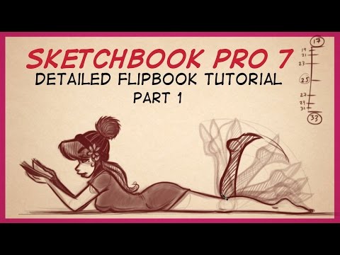 Sketchbook Pro 7 FlipBook Tutorial Part 1