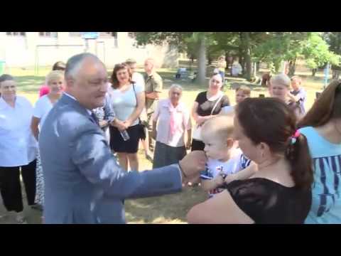 Igor Dodon a vizitat grădinița de copii „Romașca” din localitatea Alexeevca, r-nul Florești