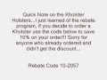 Please watch the video to save 10% on your kholster order... ... gun guns holster kydex leather pistol firearm cutlerylover 